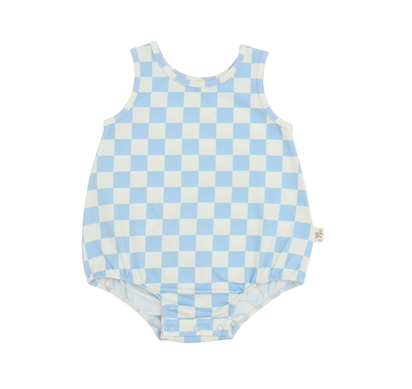 Surfside Sleeveless Bubble | Coastal Check | Blue