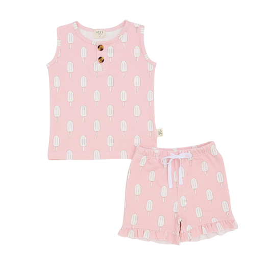 Seaside Ruffle Set | Seaside Sweets | Pink
