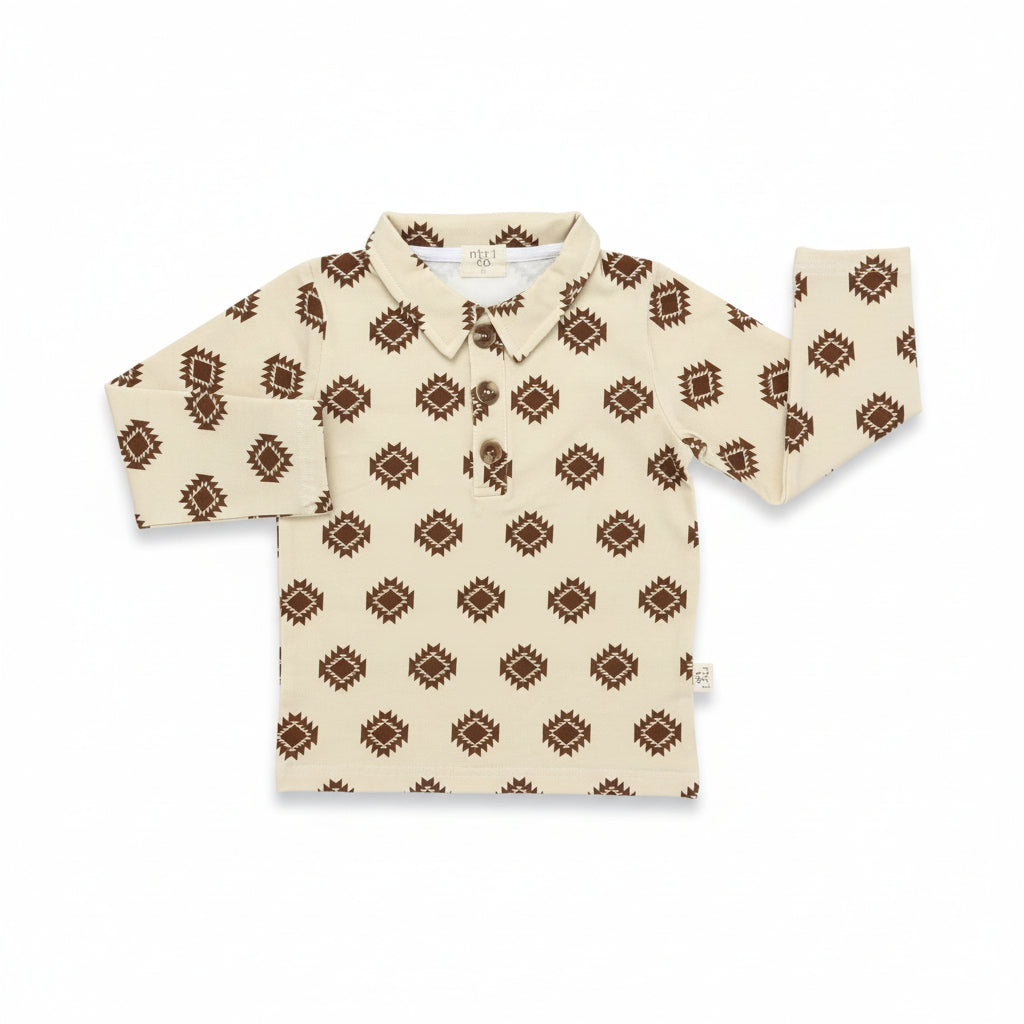 Adobe Long Sleeve Polo