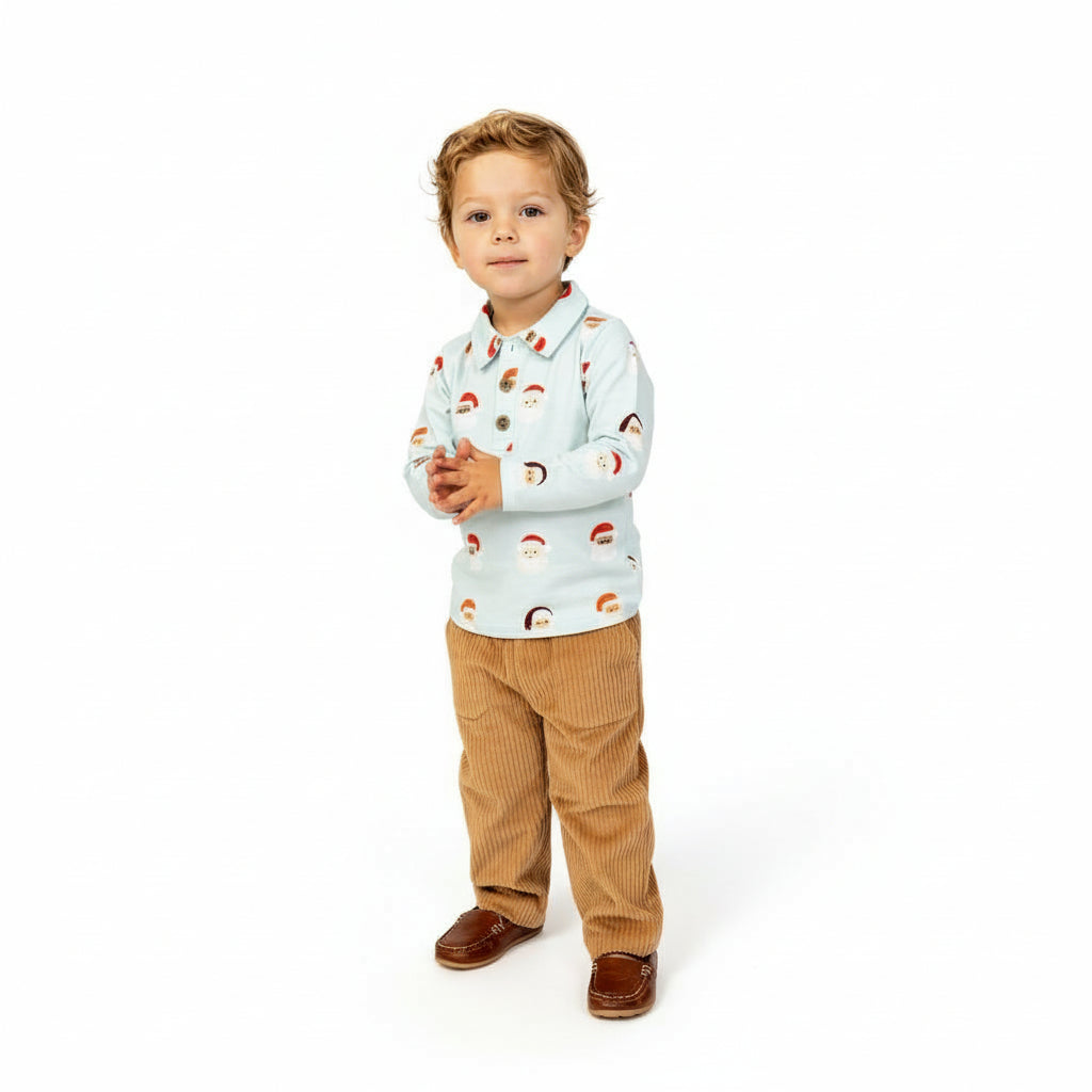 Simply Santa Long Sleeve Polo