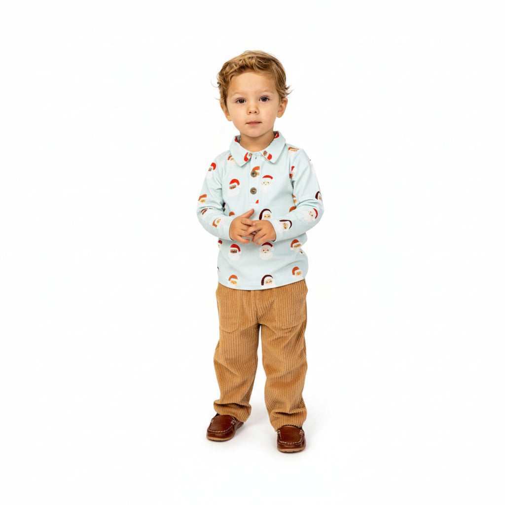 Simply Santa Long Sleeve Polo