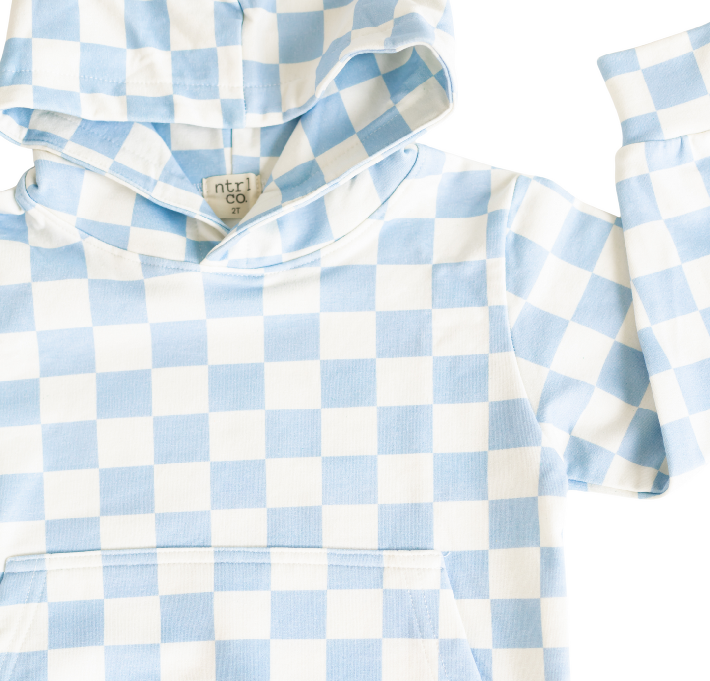 Seaside Hoodie | Coastal Check | Blue