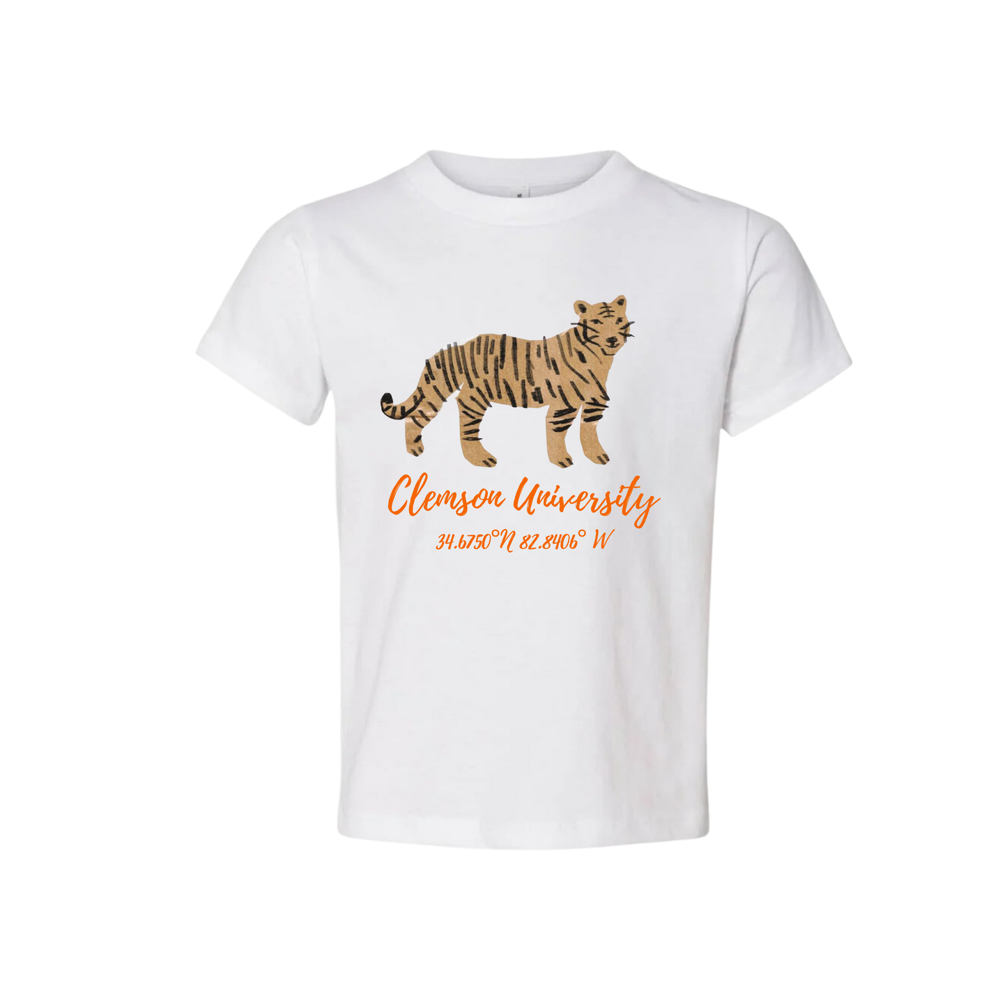 Clemson Tiger Coordinates Gameday Graphic Tee