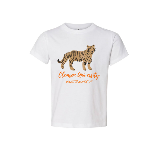 Clemson Tiger Coordinates Gameday Graphic Tee