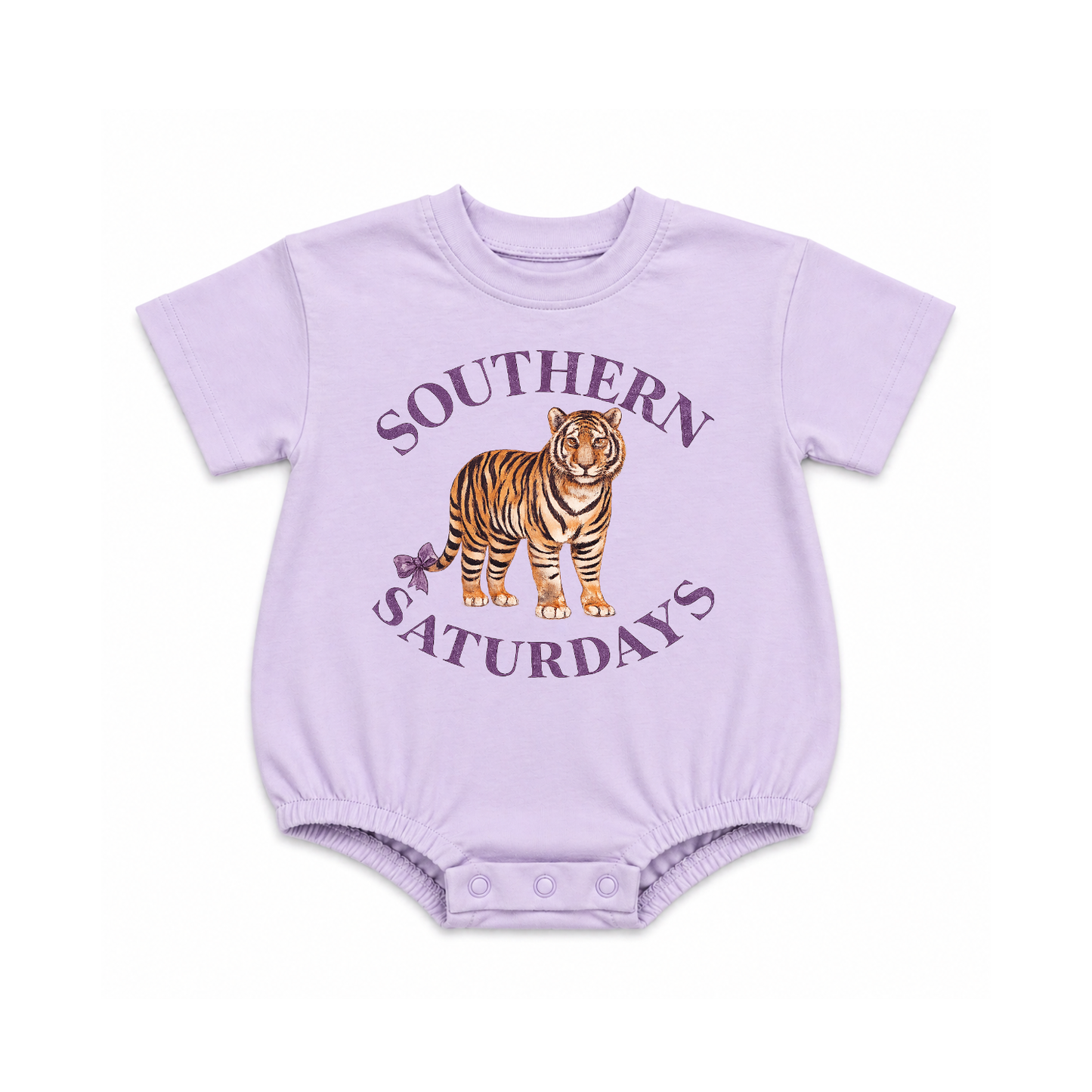 Southern Saturdays Bow Tiger Graphic Bubble