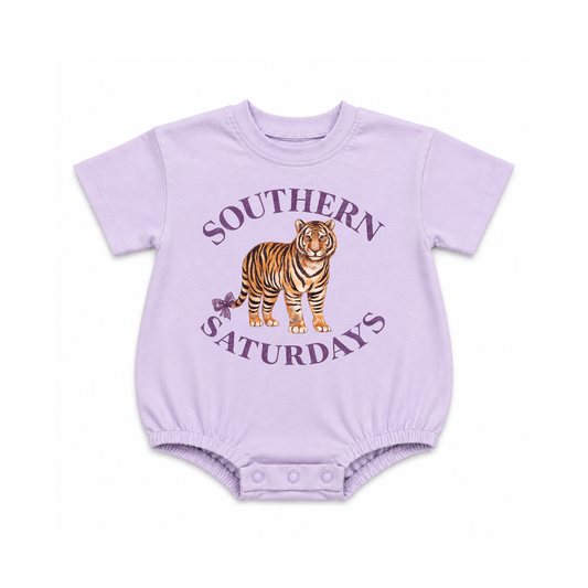 Southern Saturdays Bow Tiger Graphic Bubble