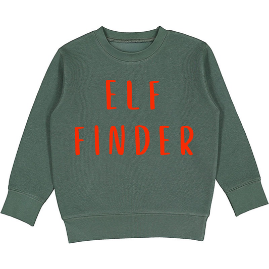 Elf Finder Graphic Crewneck Pullover