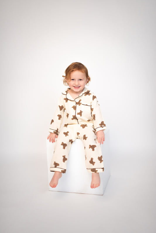 Teddy Pajama Long Set