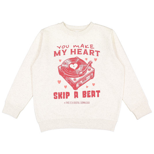 Skip A Beat Graphic Crewneck