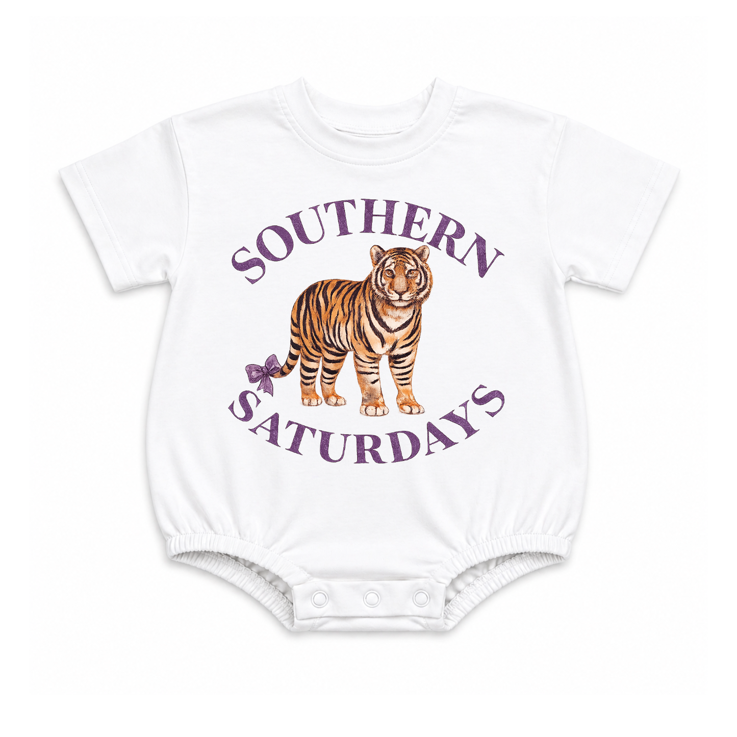 Southern Saturdays Bow Tiger Graphic Bubble