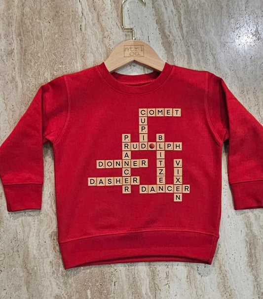 Reindeer Roll Call Holiday Pullover