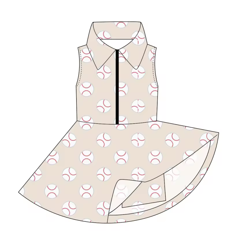 Courtside Collared Cutie Activewear Dress in Grand Slam