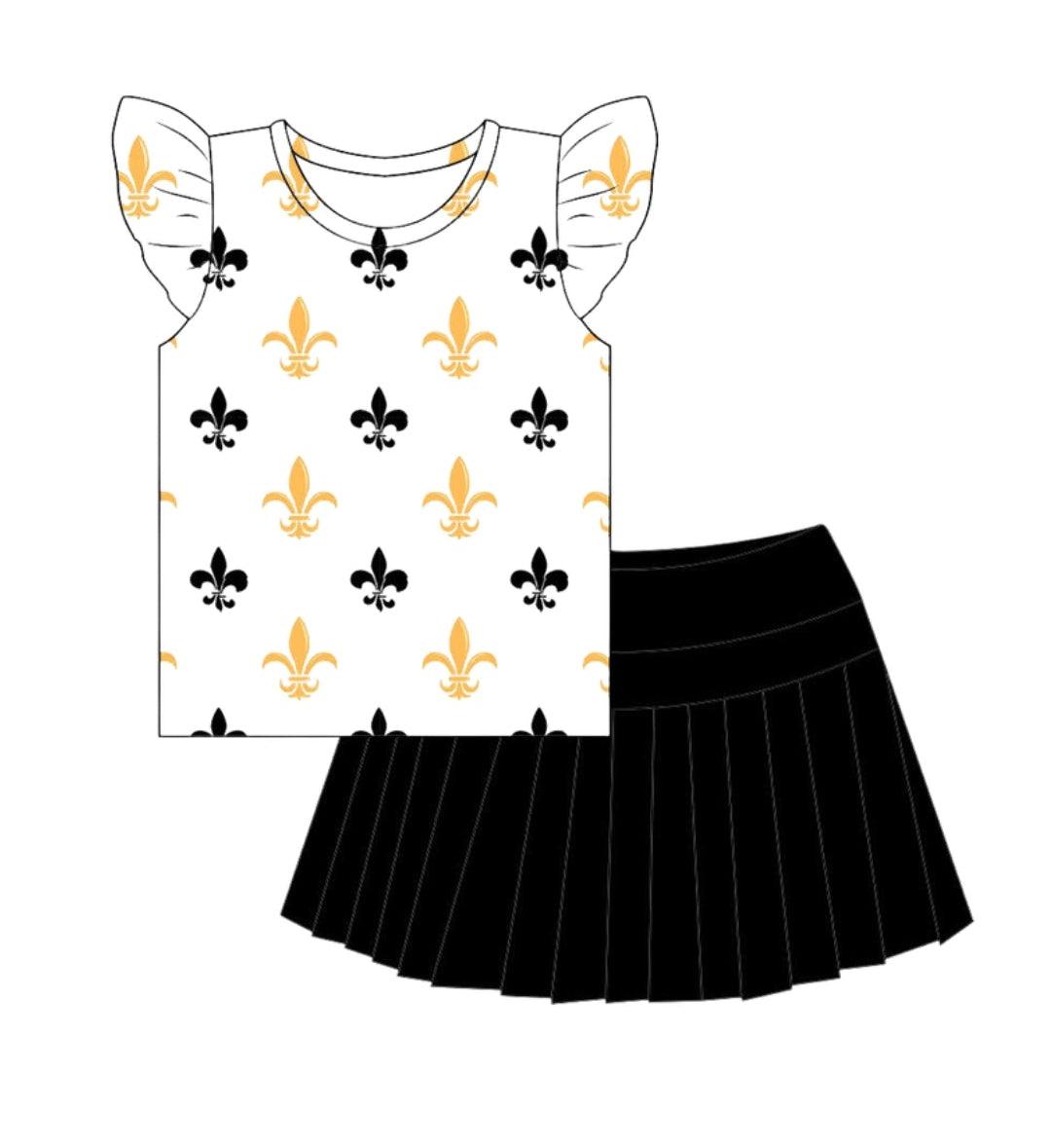 Black & Gold Chant & Cheer Set