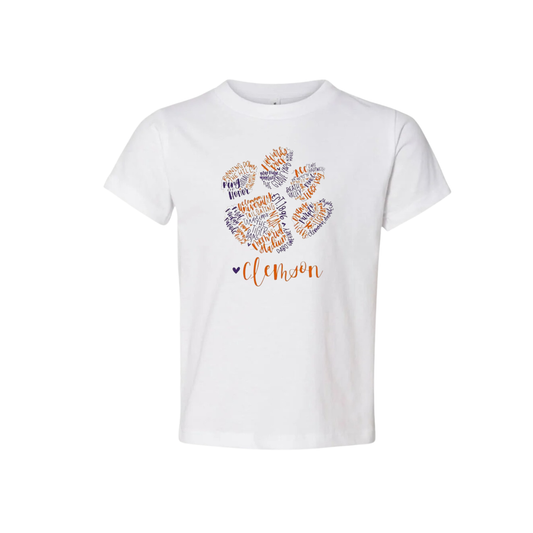 Clemson Spirit Paw Gameday Graphic Tee