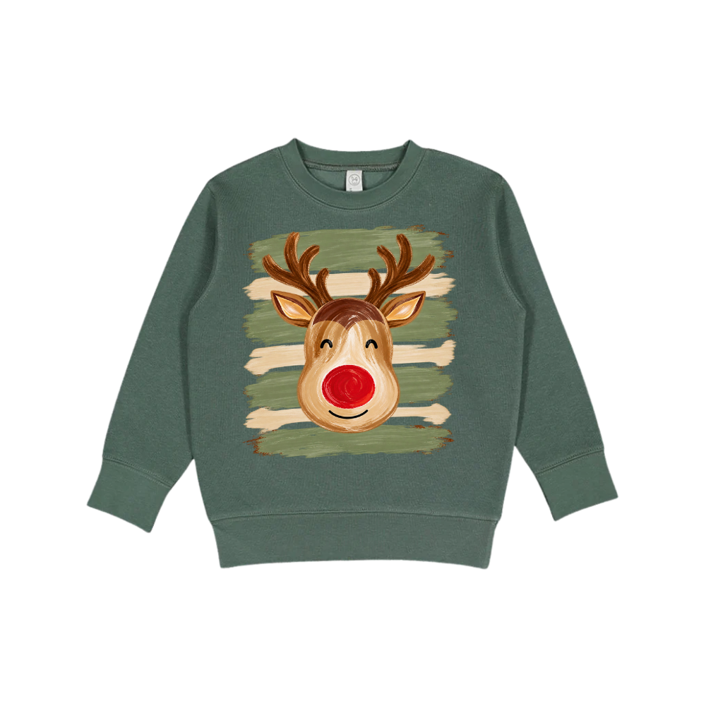 Vintage Rudolph Christmas Reindeer Graphic Crewneck