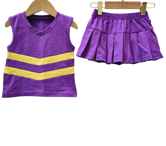 Purple & Gold Cheer Set