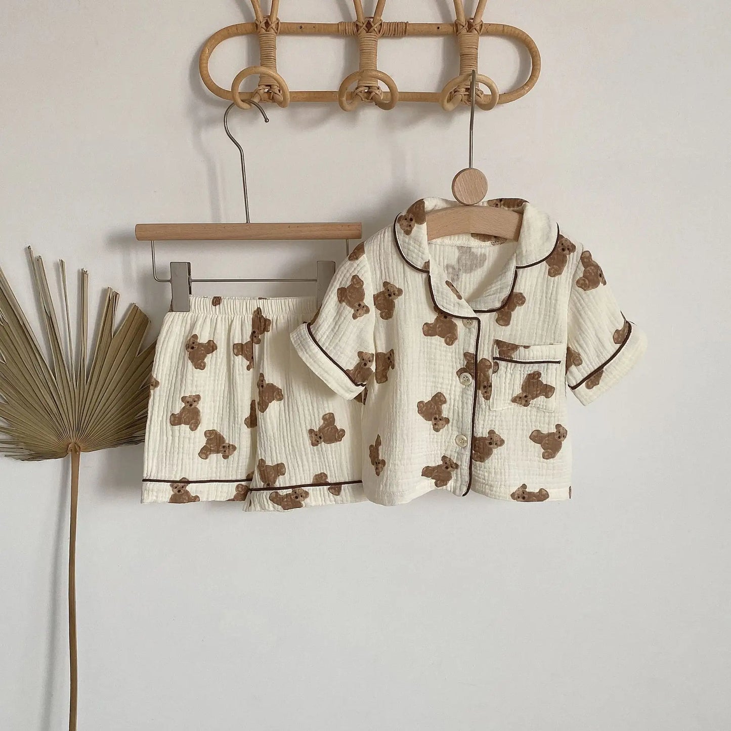 Teddy Pajama Short Set