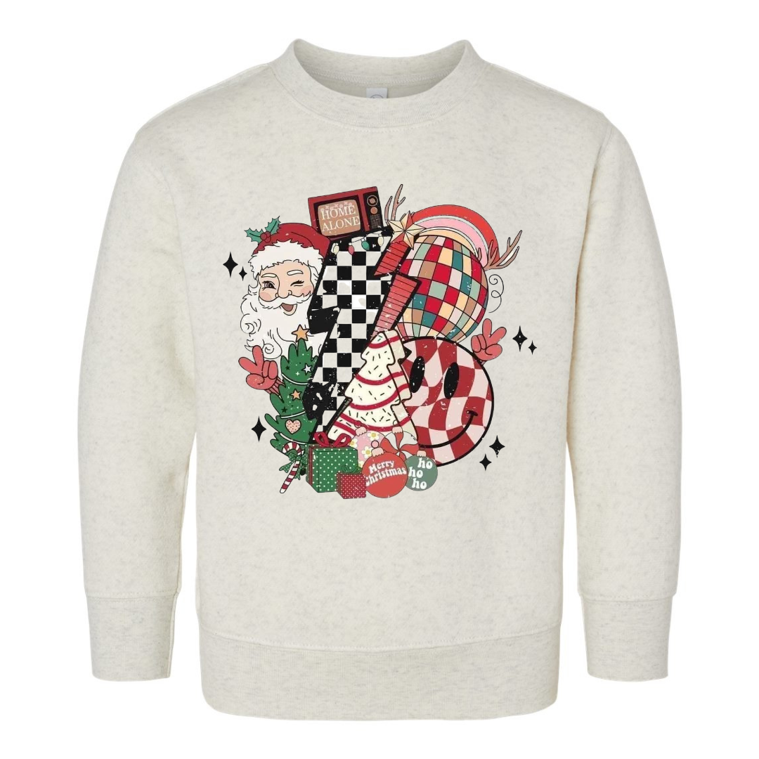 Holiday Collage Graphic Crewneck
