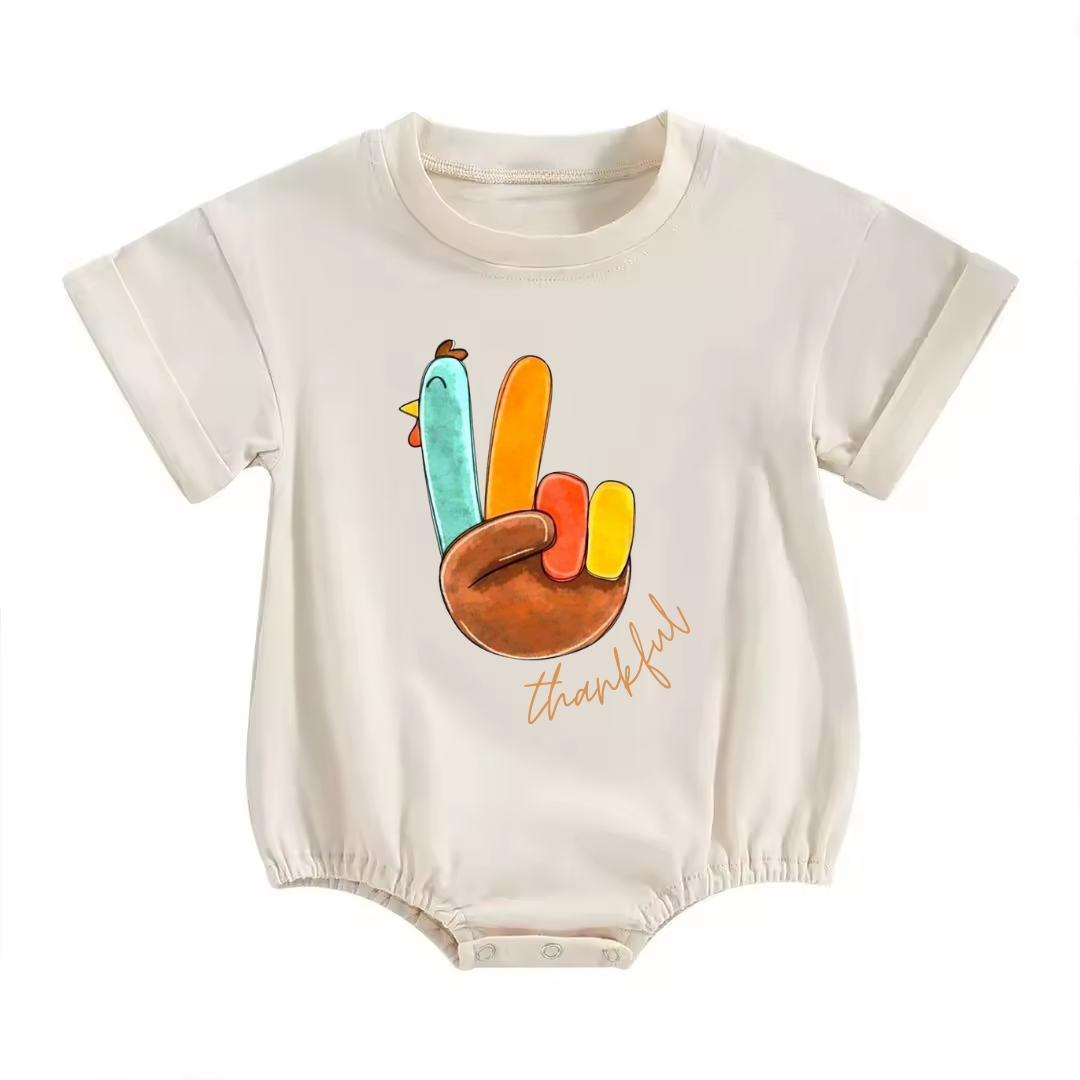 Thankful Turkey Holiday Graphic Bubble