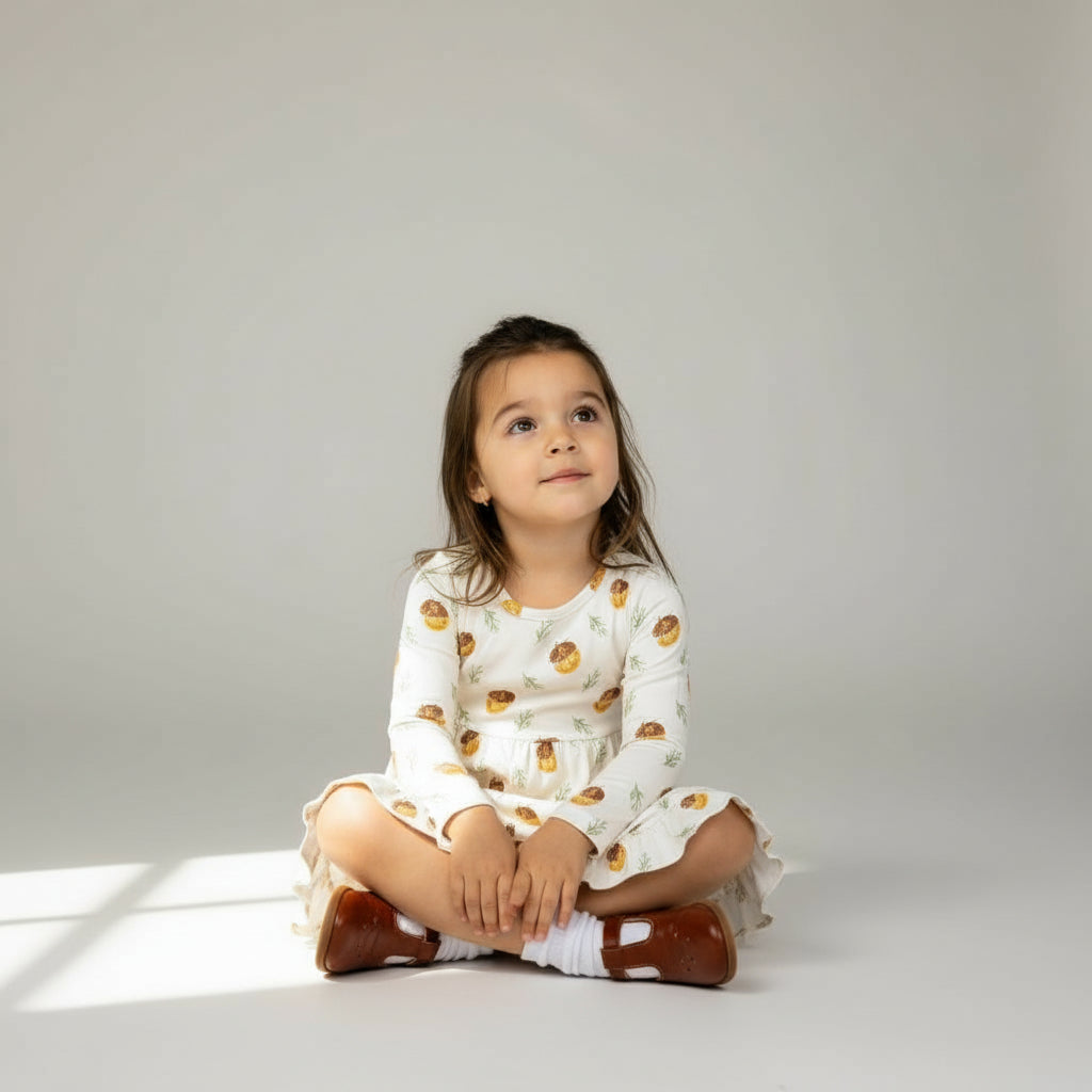 Acorn Ruffled Hem Twirl Dress