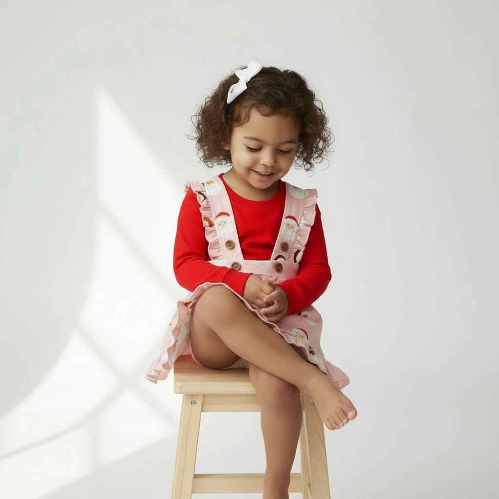 Classic Skirtall in Simply Santa w/ Red Bodysuit