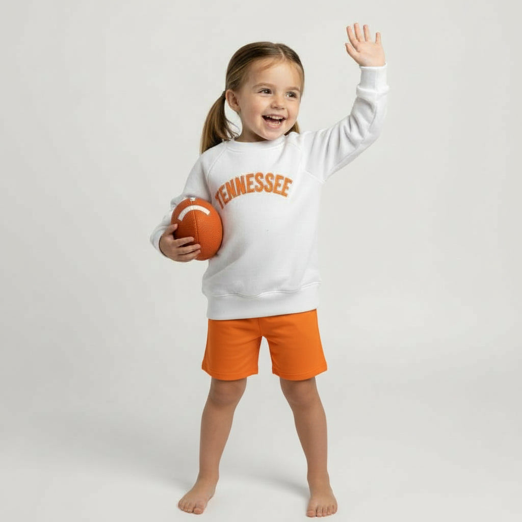 Tennessee White Crewneck Pullover