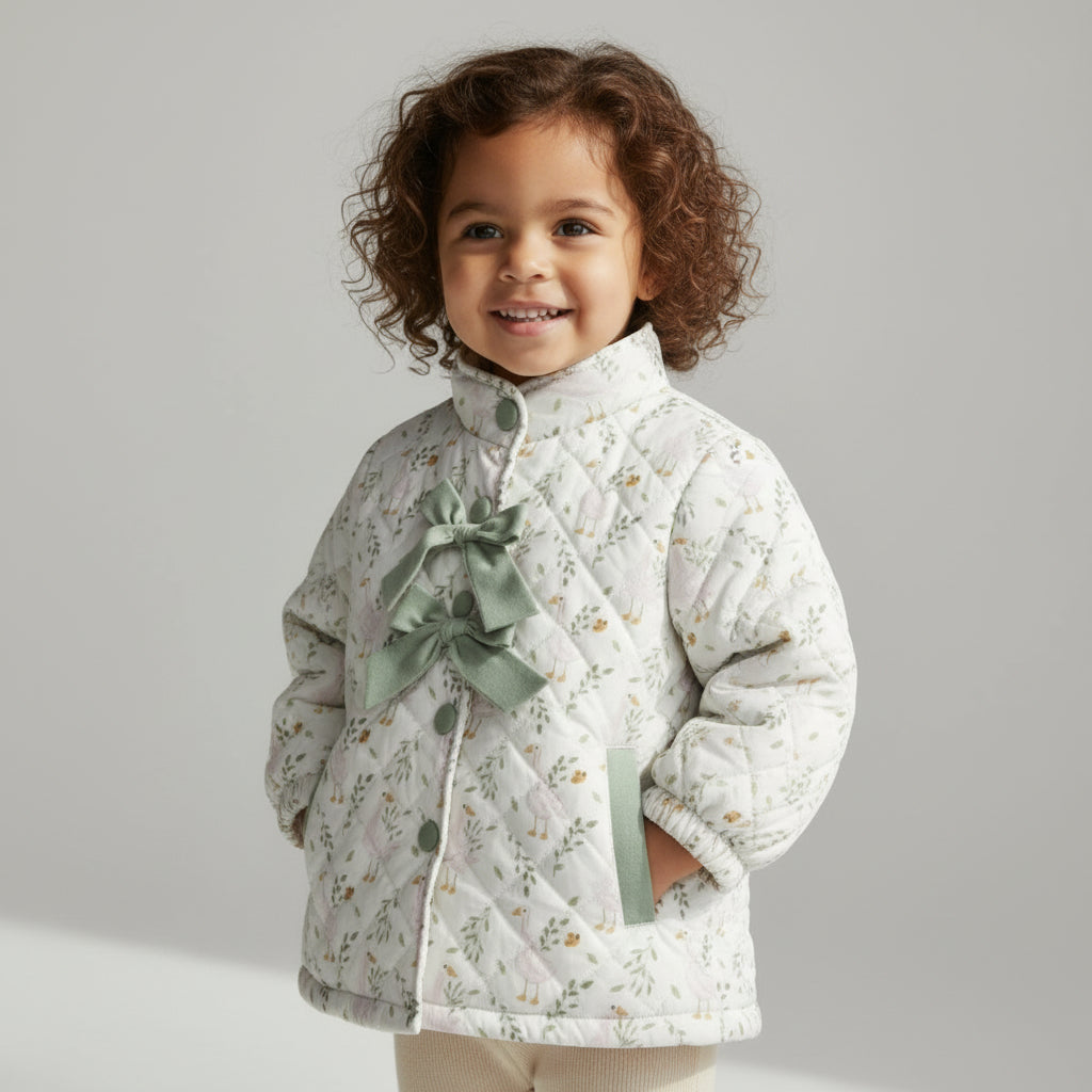 Classic Quilted Coat in Loosey Goosey
