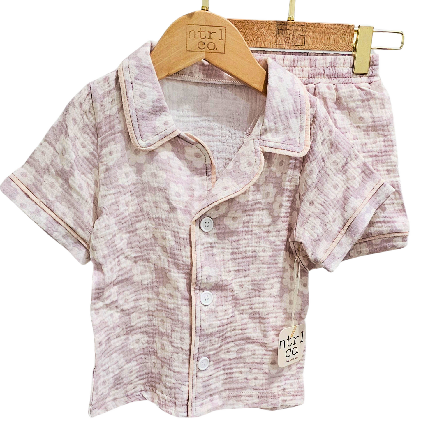Daisy Pajama Short Set
